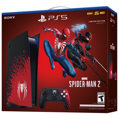 MÁY CHƠI GAME SONY PS5 STANDARD MARVEL'S SPIDER-MAN 2 LIMITED EDTION - Hàng Nhập Khẩu