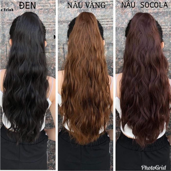 Tóc giả ngoặm xù mì siêu sang chảnh, cam kết giốngy hình, giống y tóc thật. chất tơ cao cấp, chịu nhiệt tốt có thể bấm, uốn, duỗi, gội thoải mái