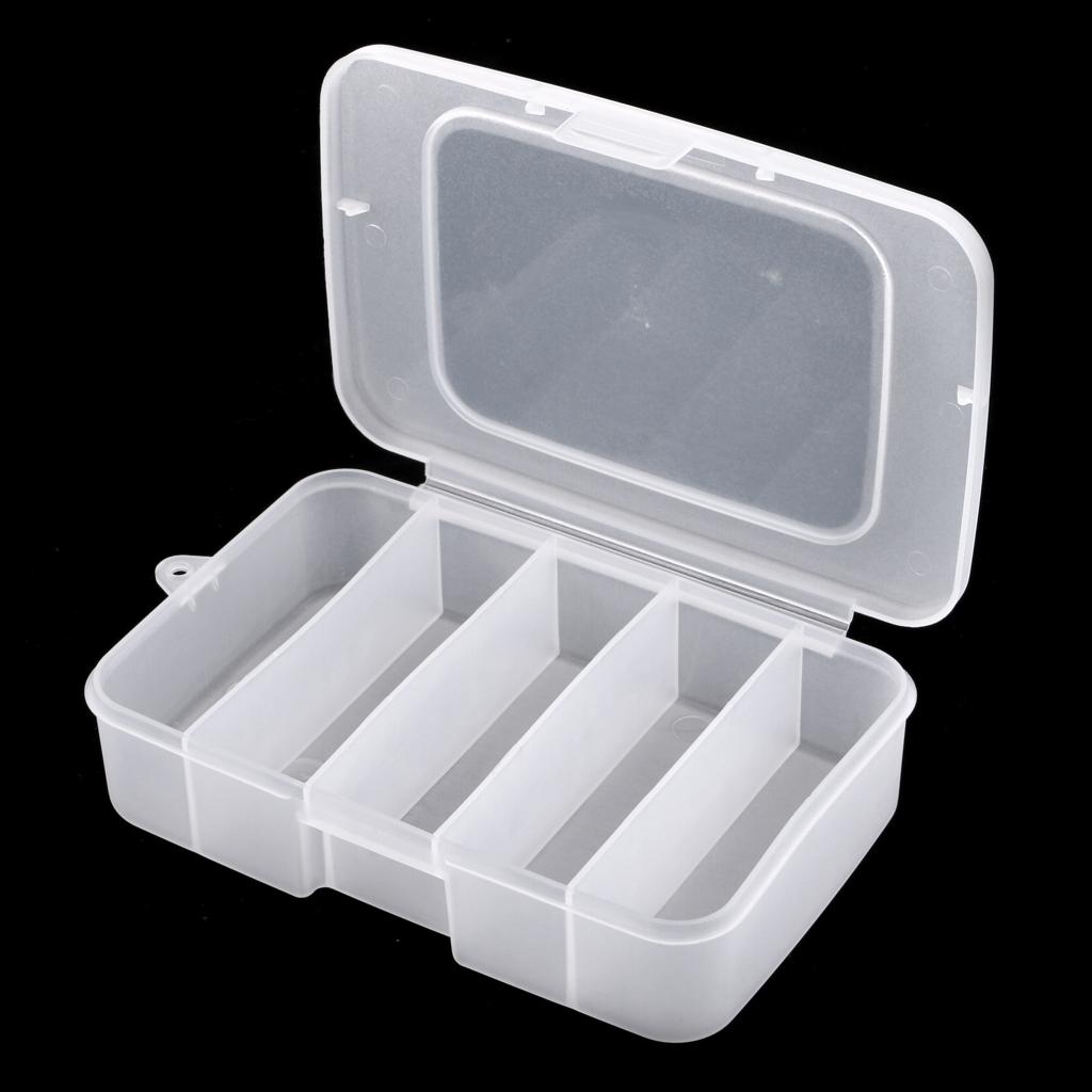 5 Compartments Waterproof Fishing Lure Bait Hook Tackle Box Storage Case