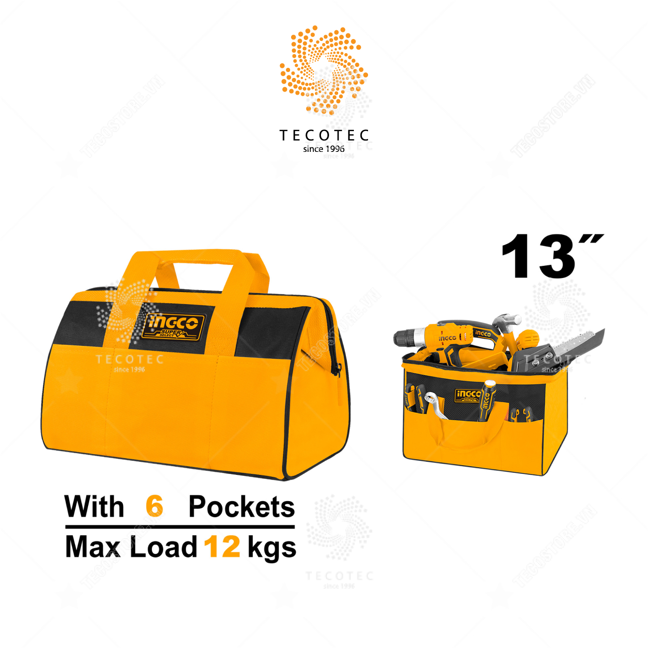 Túi đựng đồ nghề 13" INGCO HTBG281328
