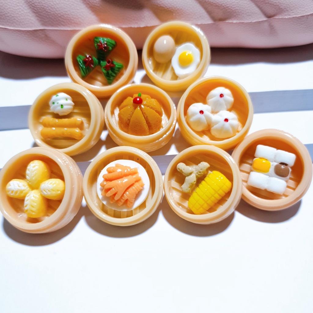 Sticker trang trí dép cross / nút gắn hkdesign mẫu xửng bánh hấp gắn sục/ duet nữ