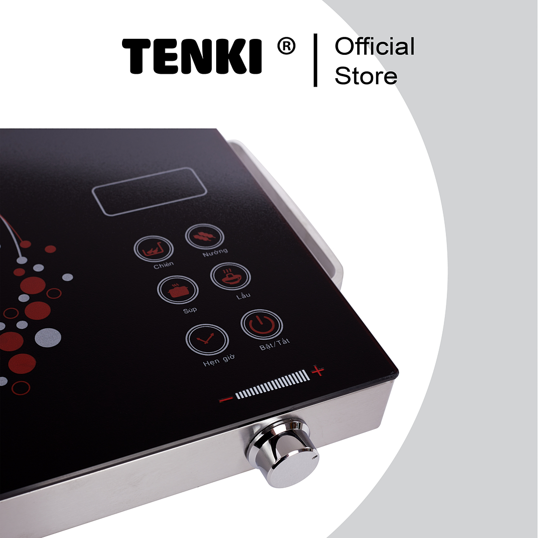 Bếp Hồng Ngoại Cảm Ứng TENKI TI8008 Sử Dụng Được Tất Cả Các Loại Nồi Mặt Kính Ceramic Siêu Bền - Hàng chính hãng