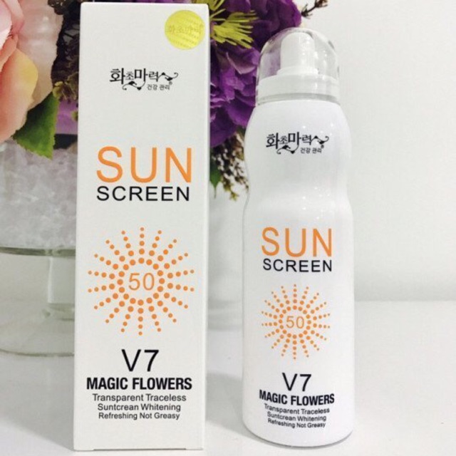 Kem Chống Nắng Dạng Xịt Toàn Thân V7 Sun Screen Hàn Quốc 200ml