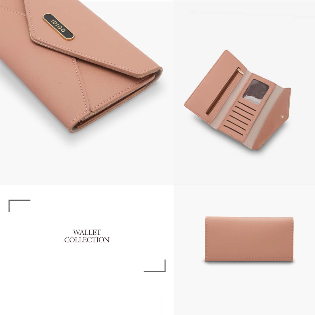 [QUÀ TẶNG - MÀU NGẪU NHIÊN] Ví nữ dài cầm tay IDIGO FW2-109-00