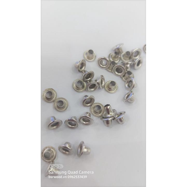 Khoen ore 3mm Khuy mắt cáo đóng bạt, bấm bạt, bấm túi giấy Bằng sắt xi Túi 100 cái