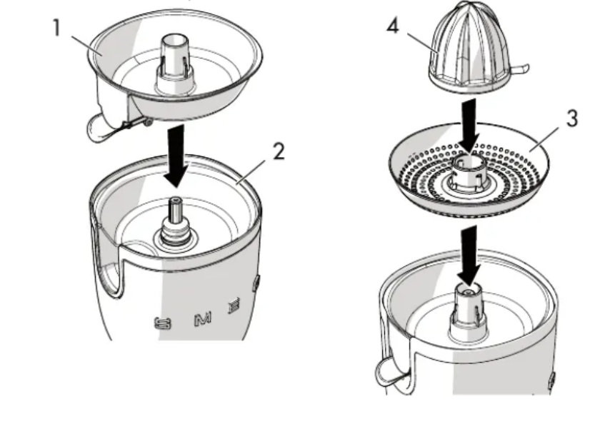 Máy vắt cam SMEG CJF11WHEU Hàng chính hãng