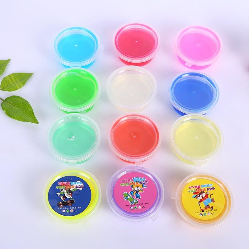 Giỏ 12 slam quai xách 12 màu cực đẹp charm sò nhũ đa dạng kèm khuôn đồ chơi slime