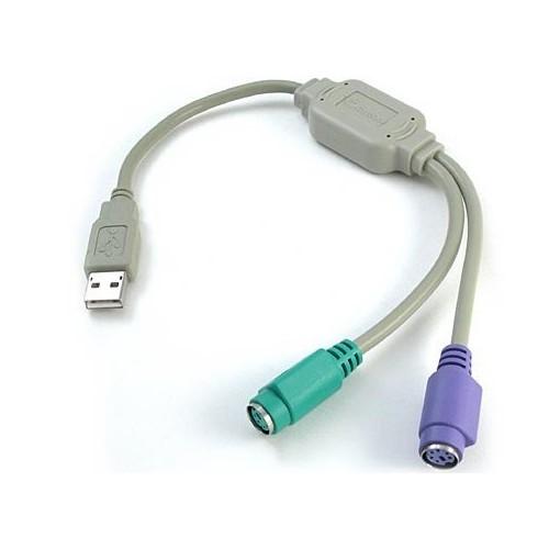 Cáp chuyển đổi USB ra 2 cổng PS/2 dành cho phím chuột