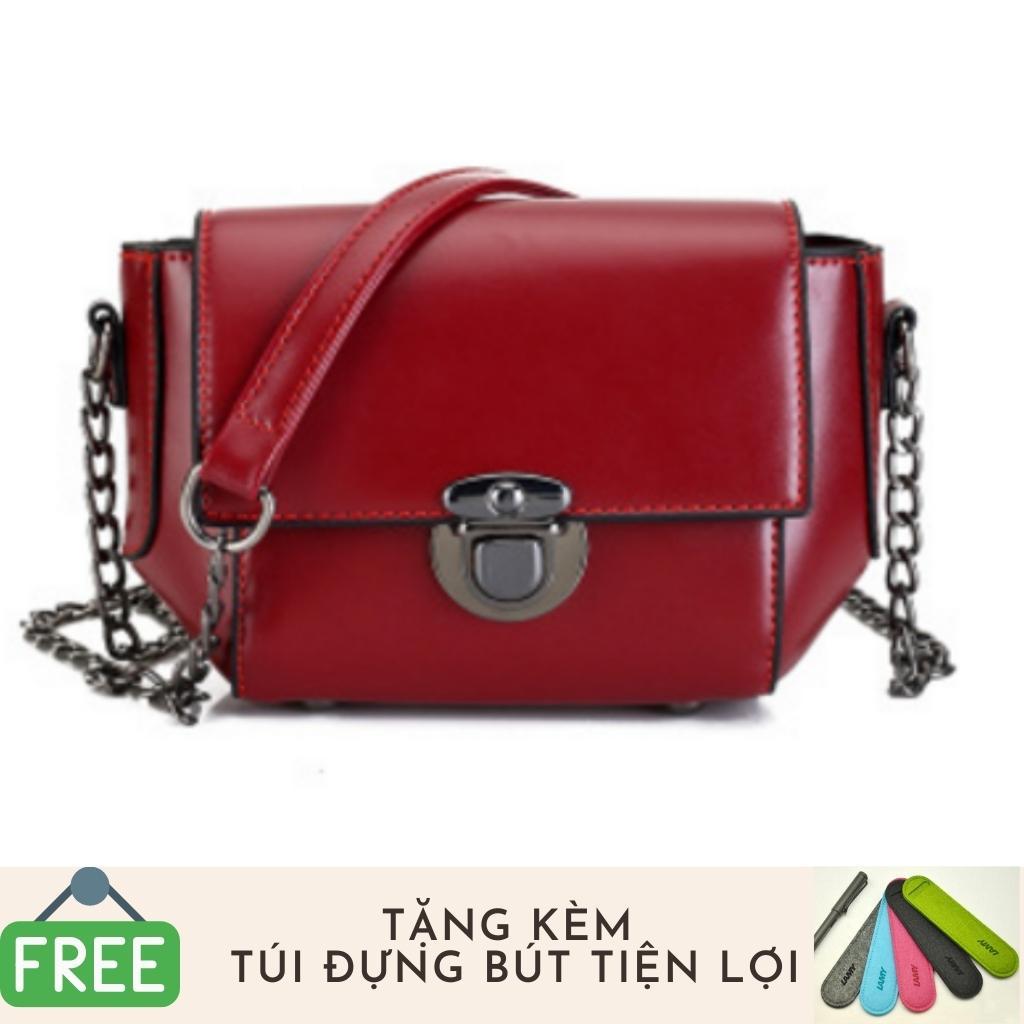 Túi đeo chéo nữ phong cách cá tính Thành Long TLG 208088 5 tặng túi đựng bút tiện lợi
