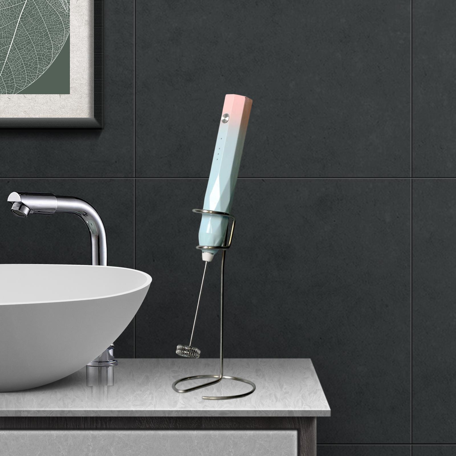 2xMetal Egg Beater Stand Coffee Frother Holder for Restaurant Supplies