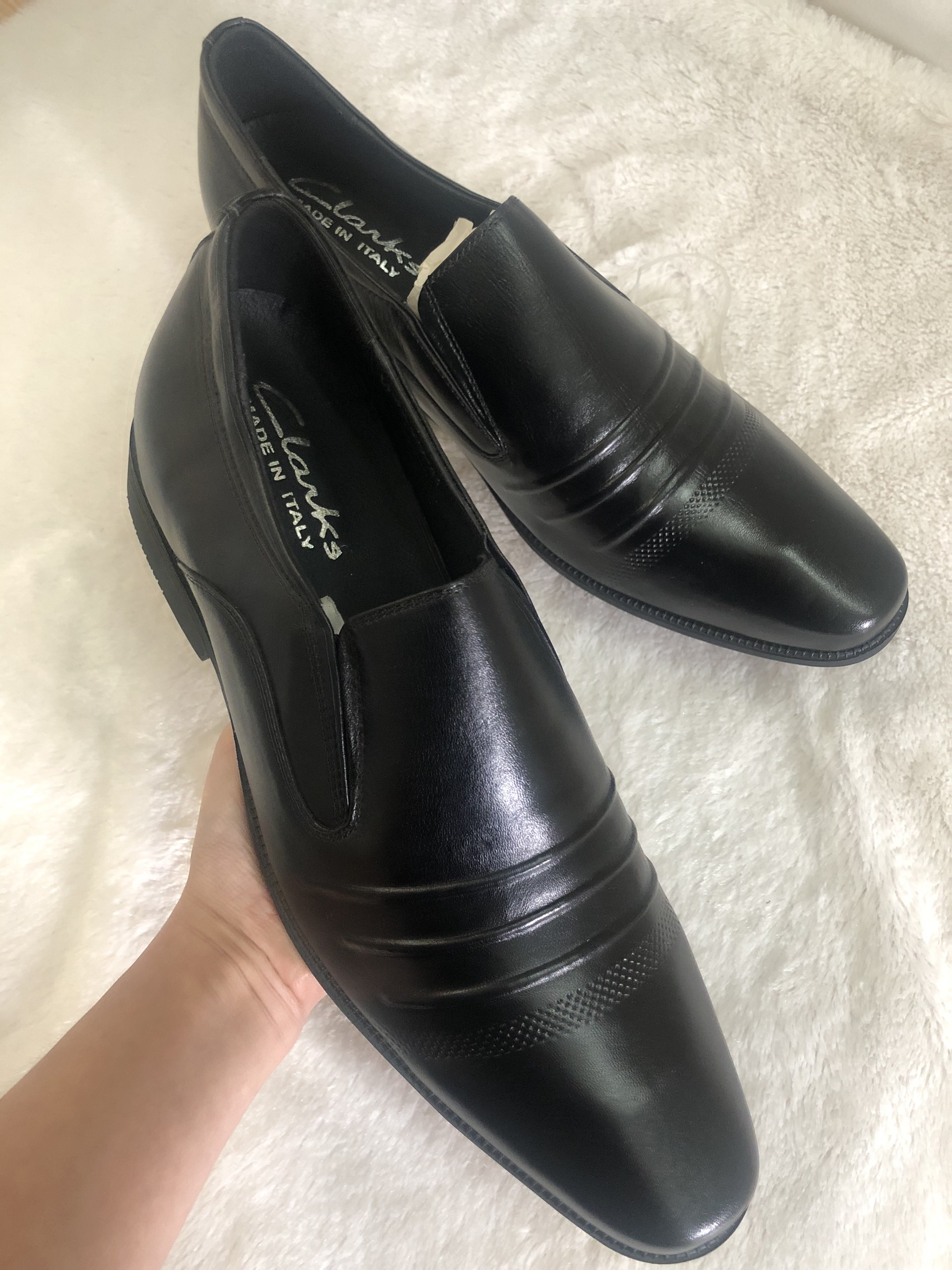 Giày da nam lười tăng chiều cao 6cm lẻ size lớn 43-SALE