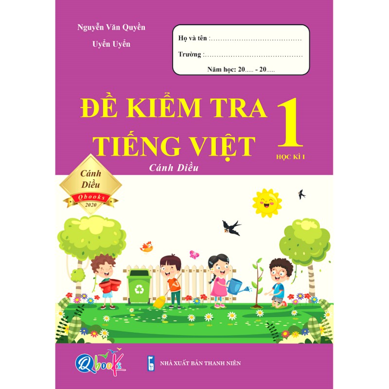 Sách - Combo Đề Kiểm Tra Toán và Tiếng Việt 1 - Cánh Diều - Học Kì 1