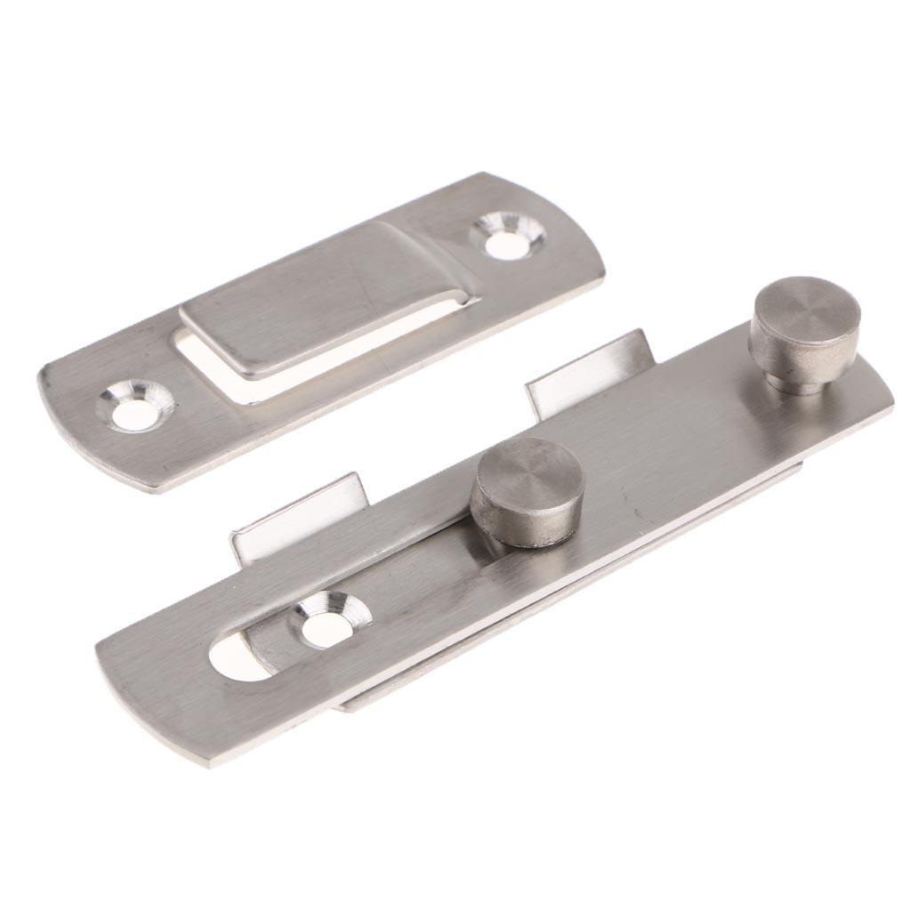 4" Stainless Steel Sliding Door Buckle Lock Door Window Gate Latch Guard
