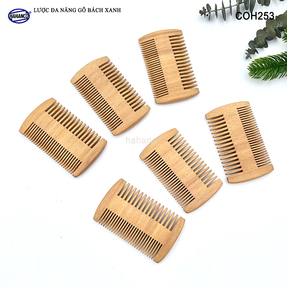 Lược Bí 2 Kiểu Răng Thưa Và Mau Chải Tóc Gỡ Rối Mùi Gỗ Thơm Dễ Chịu - COH253