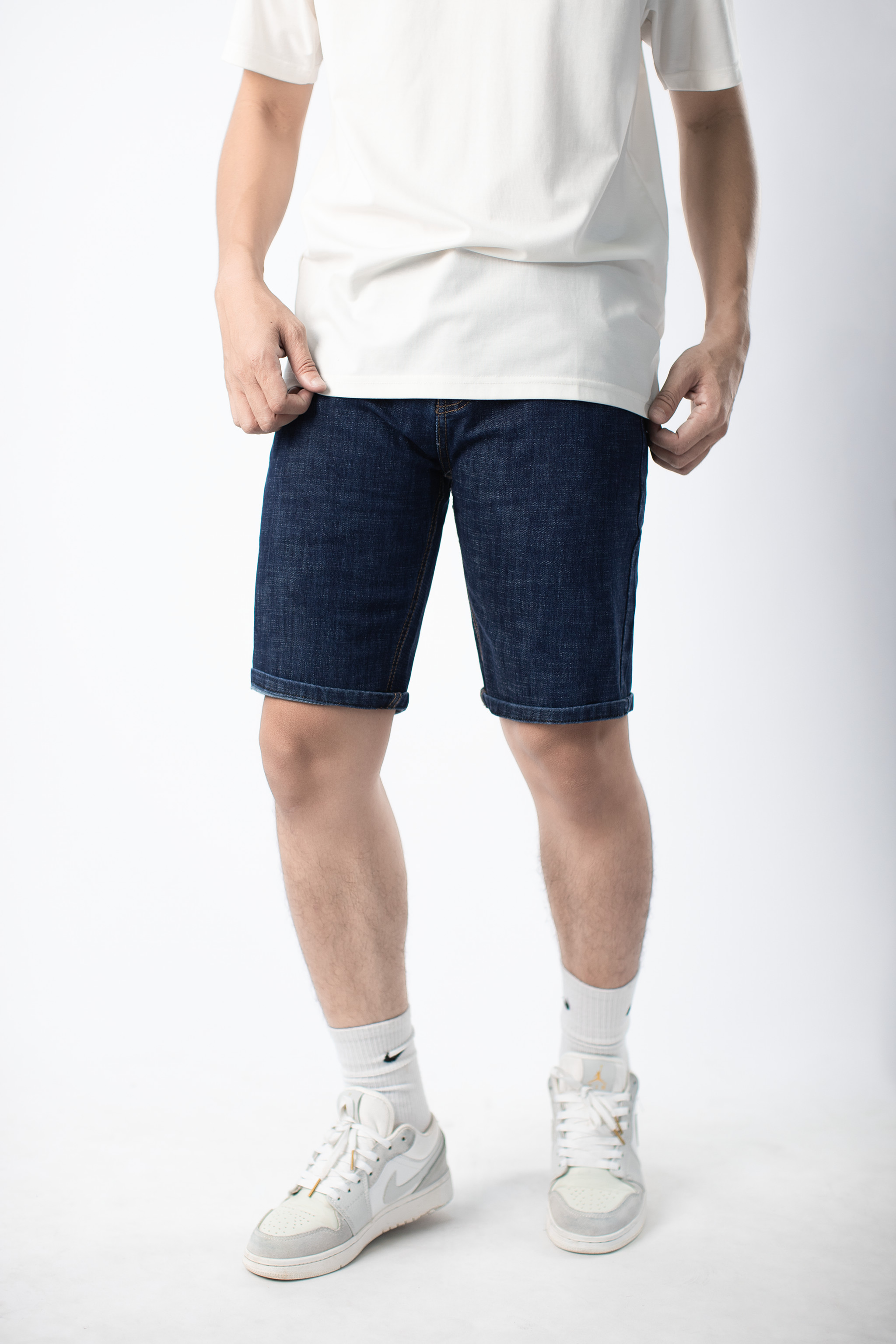 Quần short jeans nam cao cấp LADOS 4090 vải dày đẹp, không bay màu, năng động, dễ phối đồ