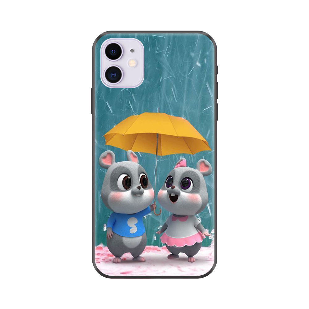 Ốp lưng TPU viền dẻo cho điện thoại IPHONE 11 Hình Chuột Tết 2020 Mẫu 14