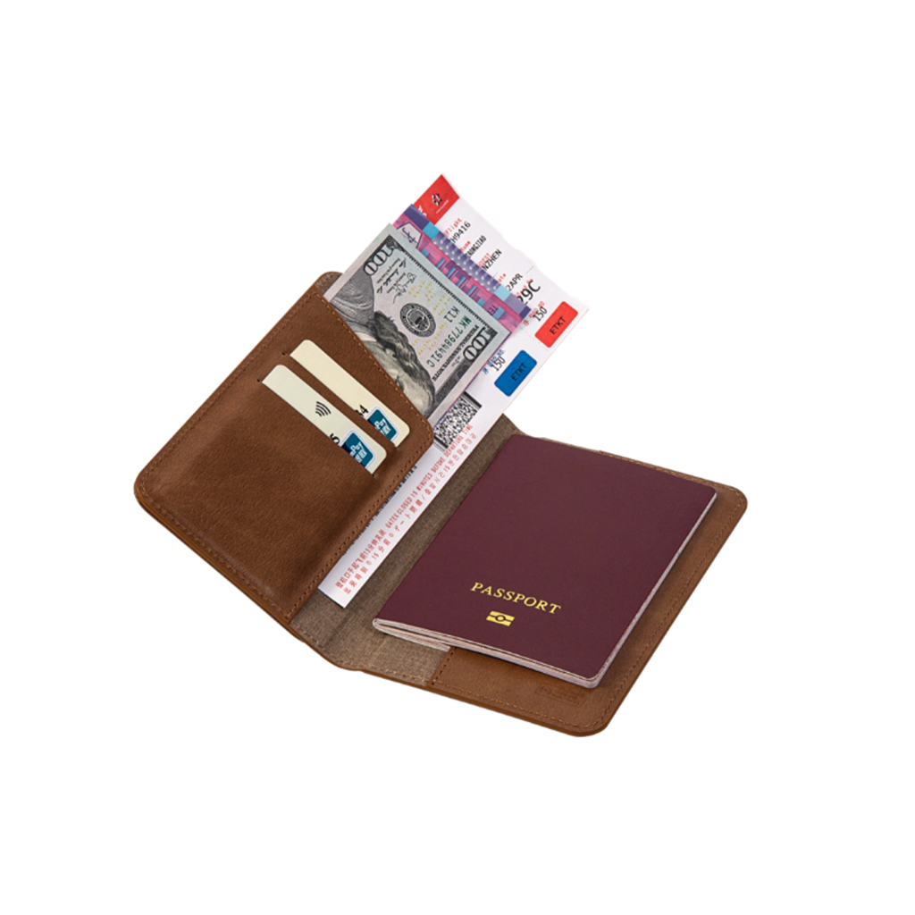 Bao da hộ chiếu Mazer 1 tag passport - Hàng Chính Hãng