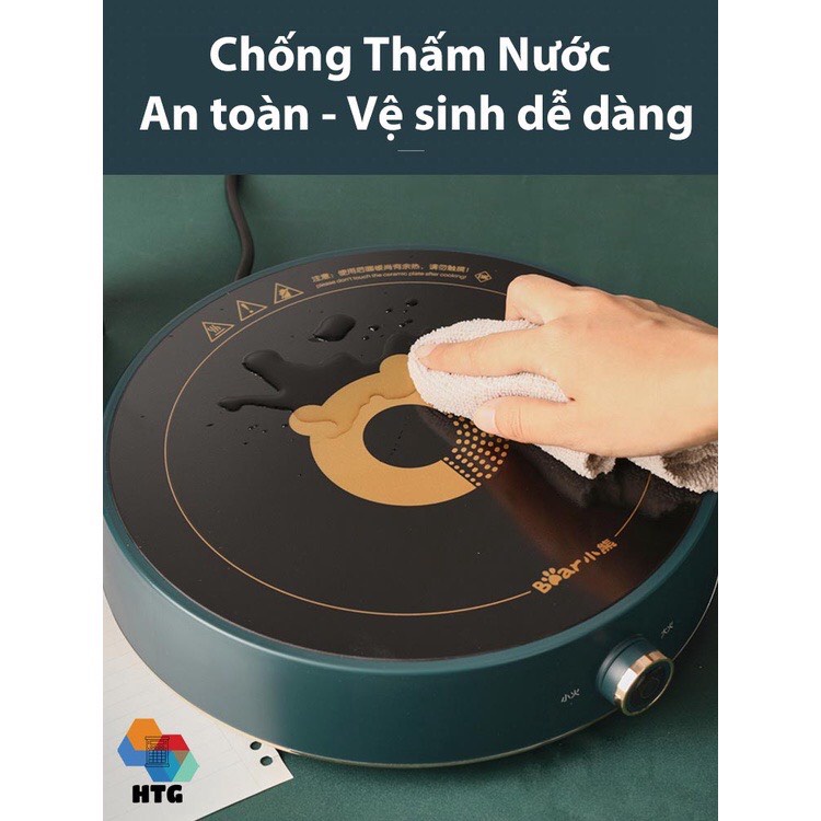 Bếp từ Bear DCL-A21B1 cảm ứng thông minh, sử dụng siêu an toàn, bảo vệ quá nhiệt, tự ngắt và nóng siêu tốc 2100W