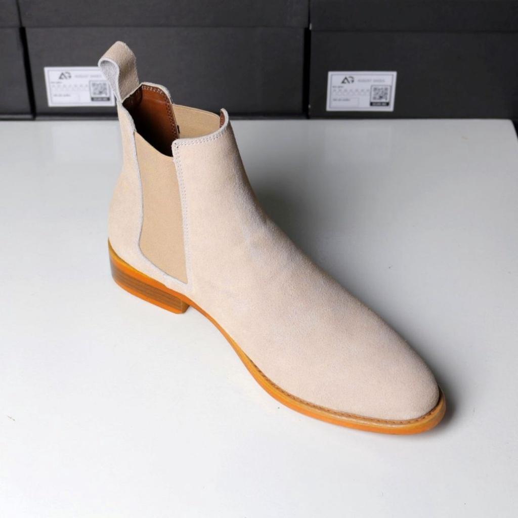 Giày Chelsea boots tan da bò cao cấp nhập khẩu handmade August AG1T