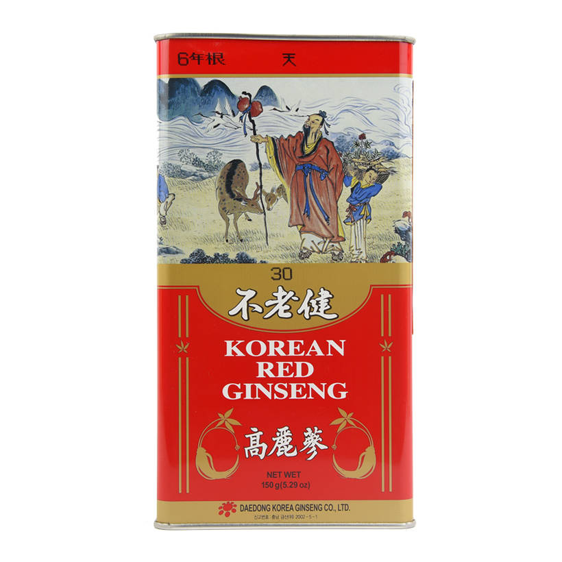 Hộp 150 Grams Hồng sâm củ khô Daedong Korea loại HEAVEN Size củ 30 (10 củ)