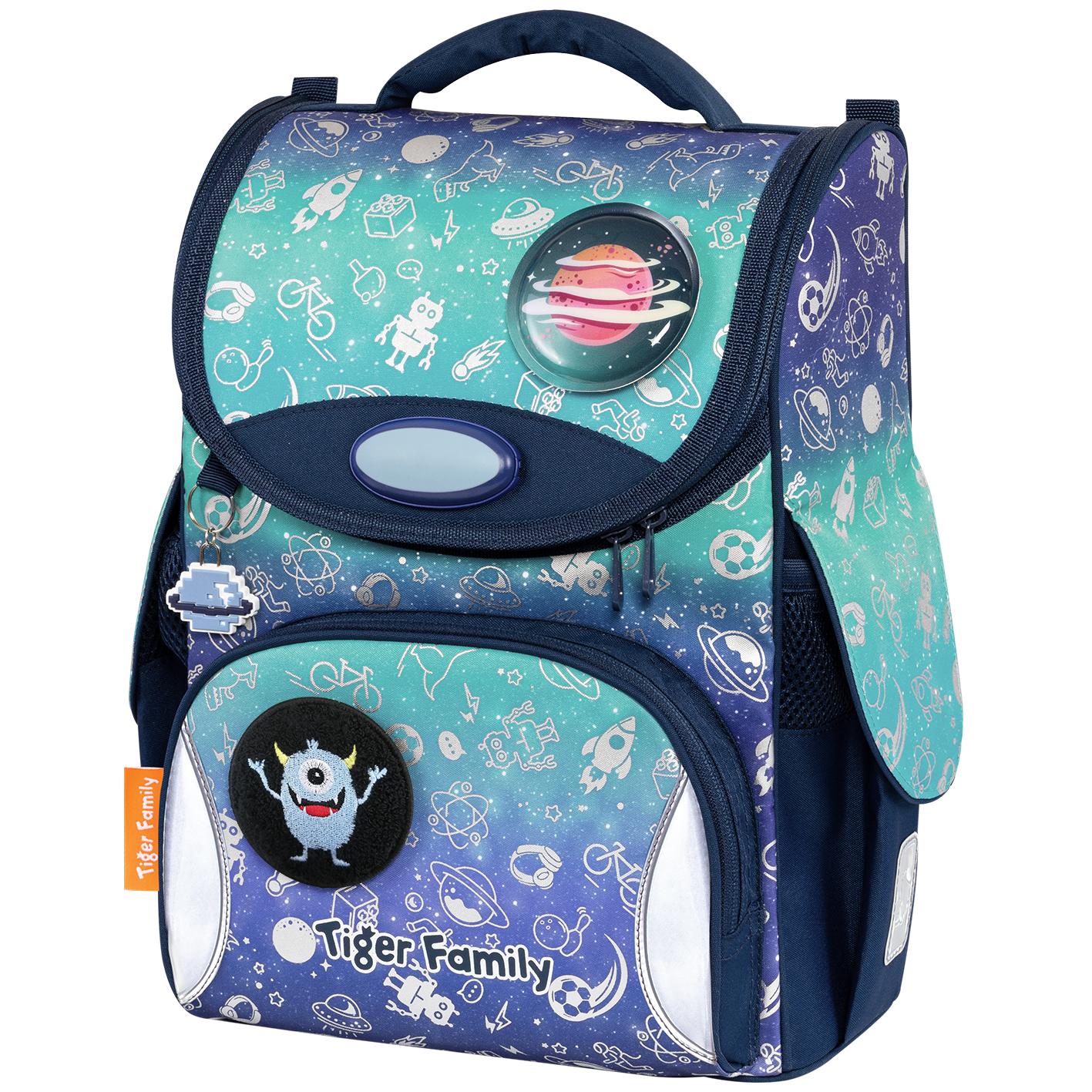 Cặp Chống Gù Nature Quest Schoolbag Pro - Space Things - Go Green - Tiger Family TGNQ-097A