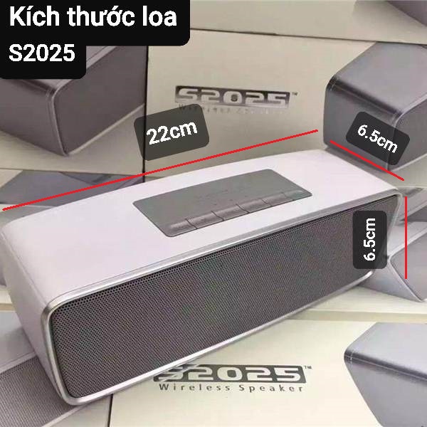 Loa Bluetooth S2025: Tiếng hay, âm thanh chuẩn, Thiết kế vuông, nhỏ gọn, thuận tiện di chuyển