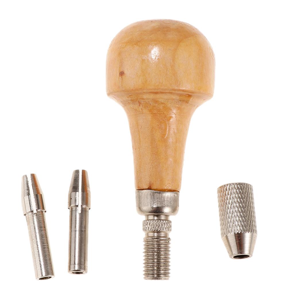 3xJewelers Pin Vise Vice Wooden Handle Twisting Wire Wrapping Collet Watch