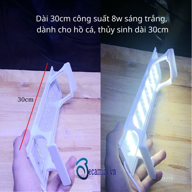 Đèn hồ cá 30-80 4 DÃY LED cho hồ cá cảnh, hồ thủy sinh