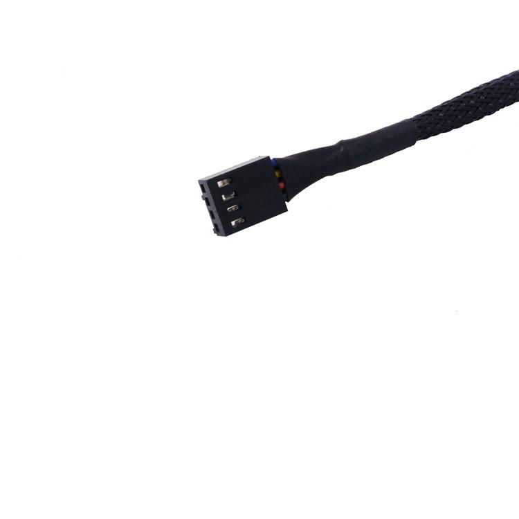 4 Pin Pwm Quạt Cáp 1 Ra 2/3/4 Cách Bộ Chia Đen Tay 27Cm Nối Dài Kết Nối PWM cáp Nối Dài