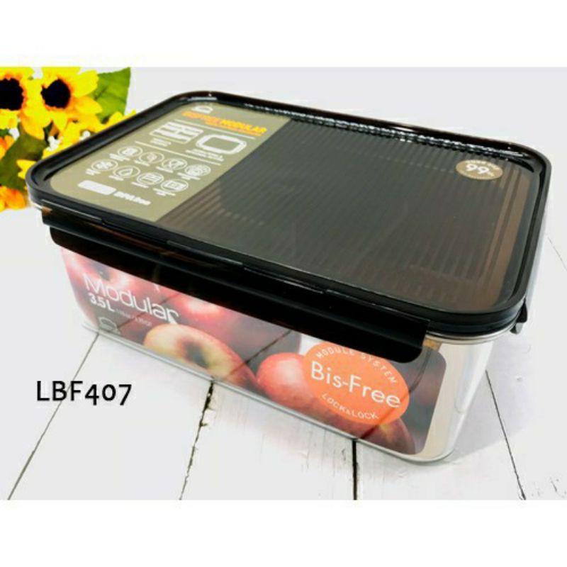 Hộp Nhựa Cao Cấp Bảo Quản Thực Phẩm Hình Chữ Nhật Dung Tích 3,5 lít LBF407