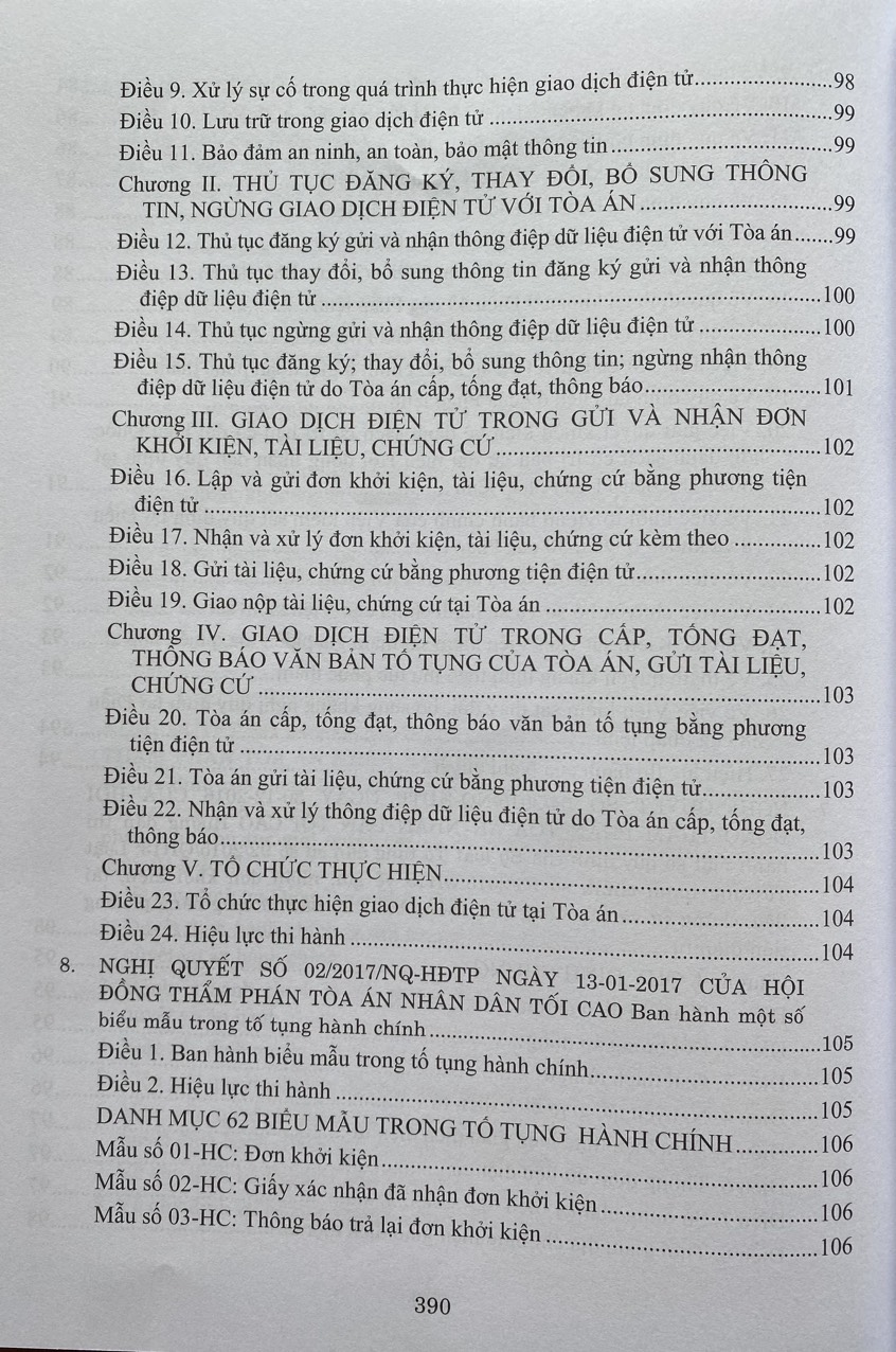 Hệ Thống Các Nghị Quyết Của Hội Đồng Thẩm Phán, Toà Án Nhân Dân Tối Cao Về  Hành Chính, Kinh Tế - Thương Mại và Hôn Nhân Gia Đình Từ Năm 2000 Đến 2023