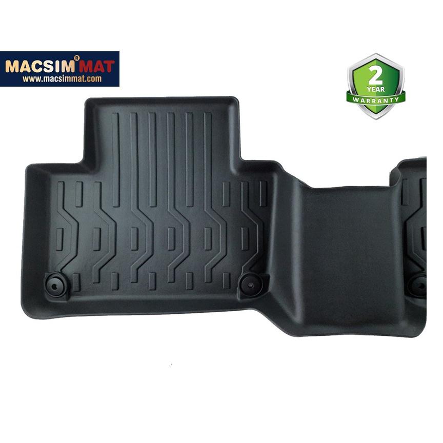 Thảm lót sàn xe ô tô Volvo XC90 2015 - nay Nhãn hiệu Macsim chất liệu nhựa TPV cao cấp màu đen