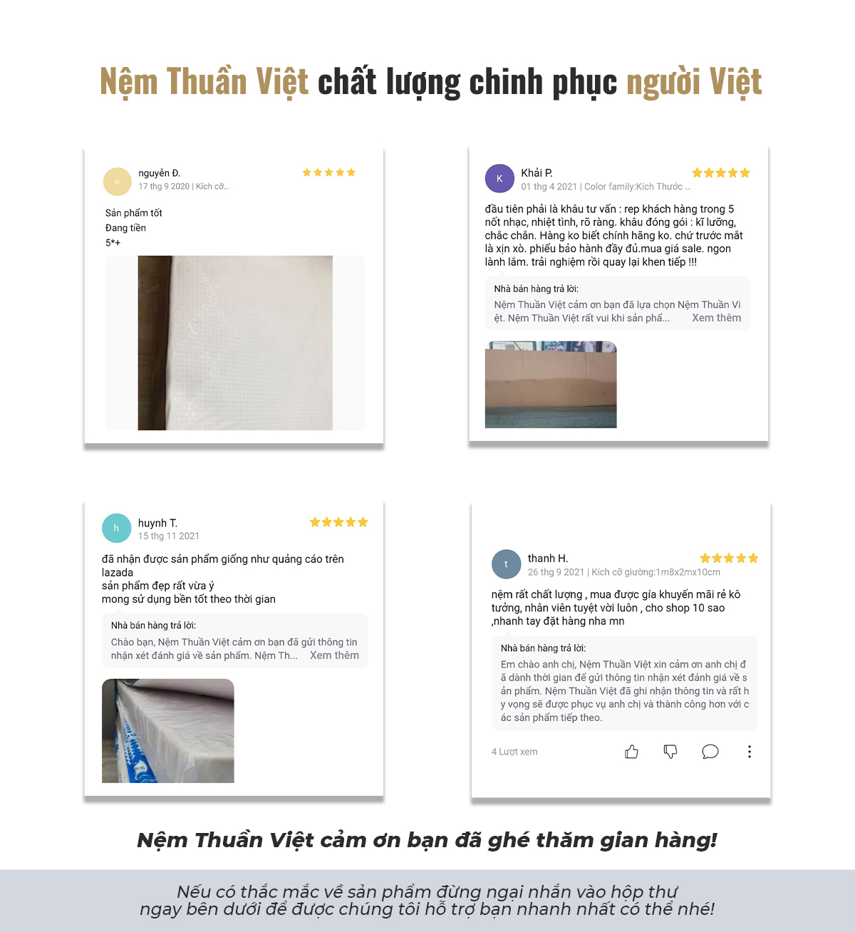 Nệm Foam Cao Cấp Thuần Việt Platinum Công Nghệ Hoa Kỳ, Kháng Khuẩn Tối Ưu