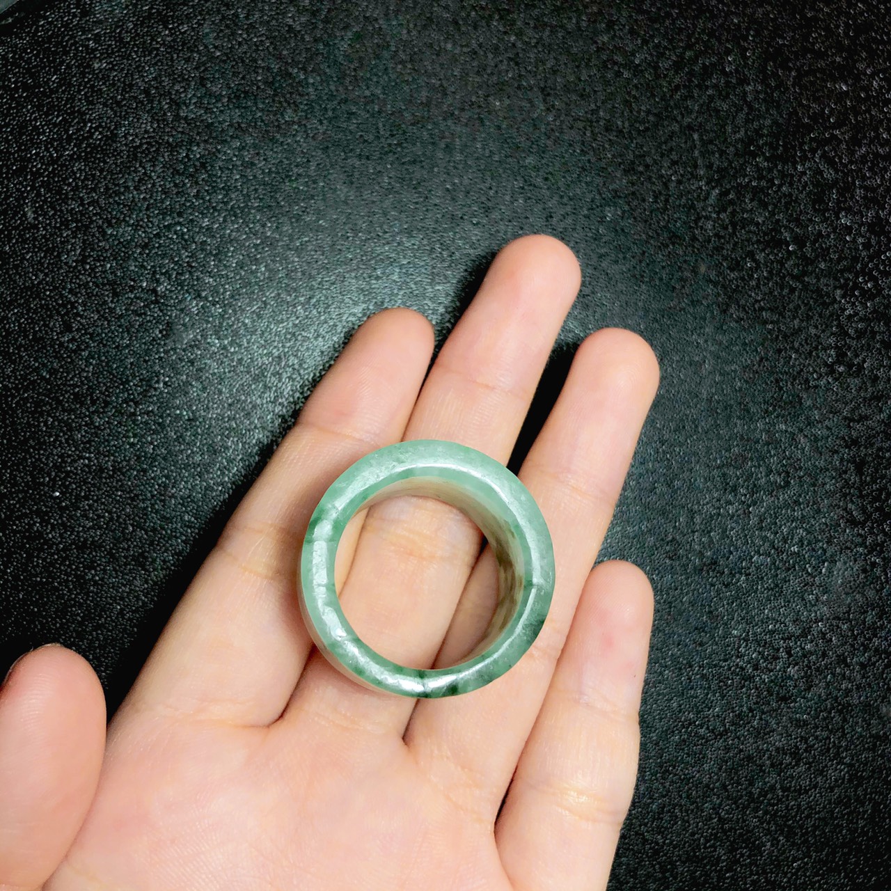 NHẪN CÀN LONG CẨM THẠCH THIÊN NHIÊN - size 20mm