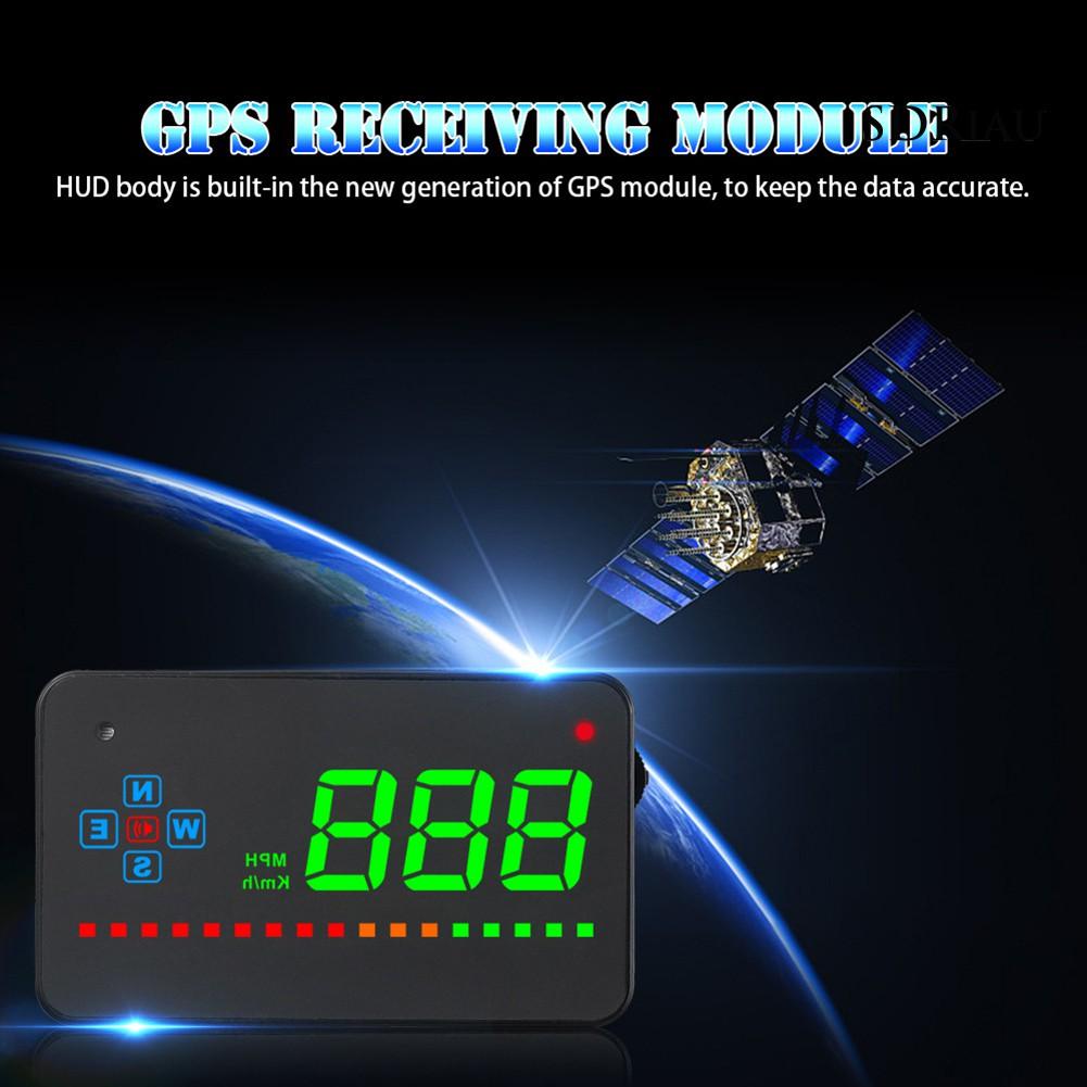 Bộ Hiển Thị Tốc Độ Trên Kính Chắn Gió Có Cổng Sạc Usb Kèm Phụ Kiện Cho Xe Hơi