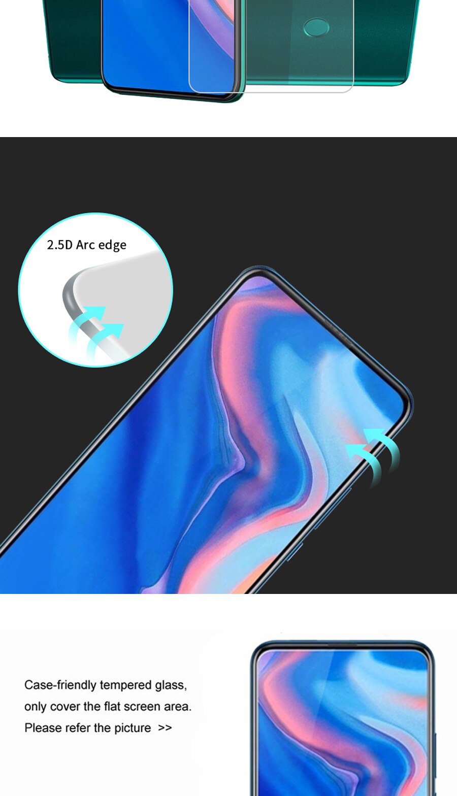 Kính cường lực dành cho Huawei Y9 Prime 2019 full màn full keo