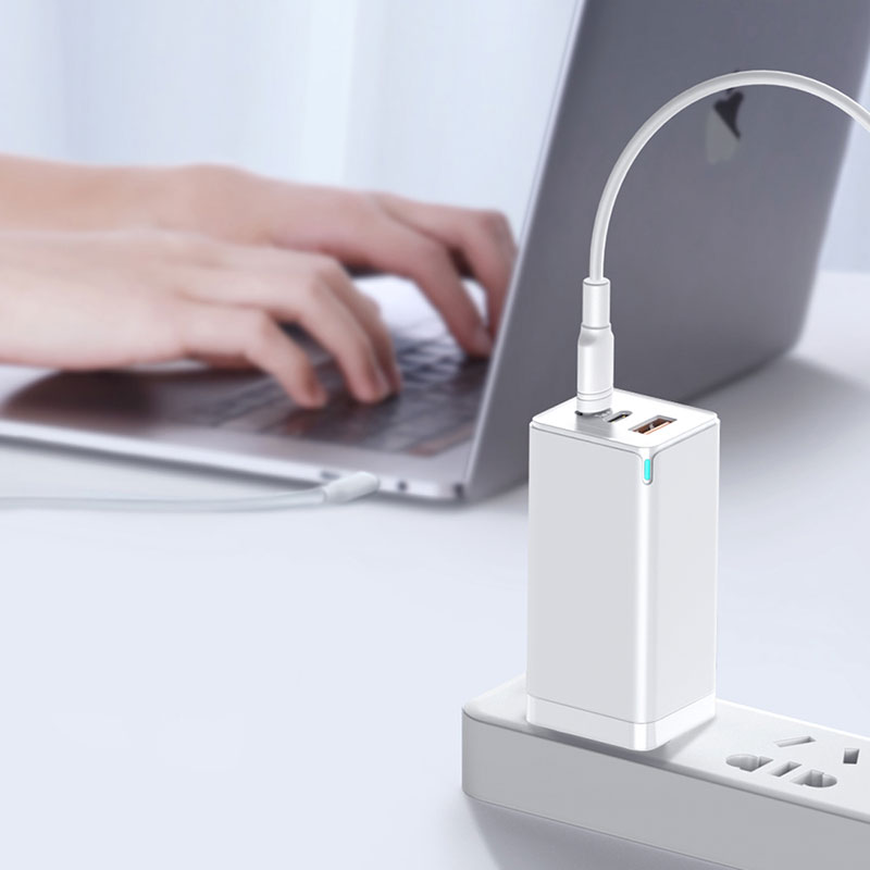 Bộ Sạc Nhanh 65W Baseus Công Nghệ Mới GaN Fast, 3 Cổng Sạc USB, Kích Thước Siêu Nhỏ, Chuẩn Sạc PD3.0, PPS, QC4.0, SCP, FCP, Đa Năng Một Củ Sạc Cho Đa Thiết Bị Laptop, Tablet, SmartPhone, Sạc Du Lịch Tất Cả Trong Một - Hàng Chính Hãng