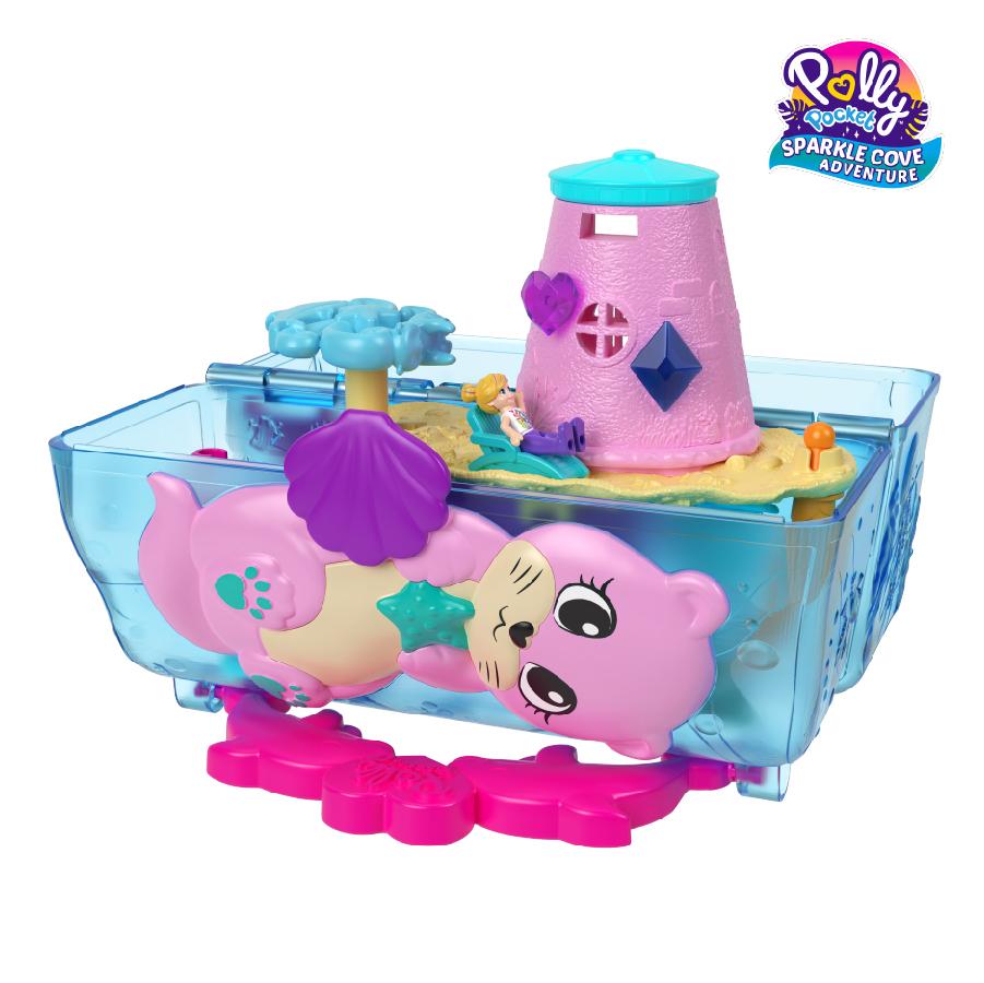 Đồ Chơi Thế Giới Thủy Cung Của Chú Rái Cá Hồng POLLY POCKET HKV47