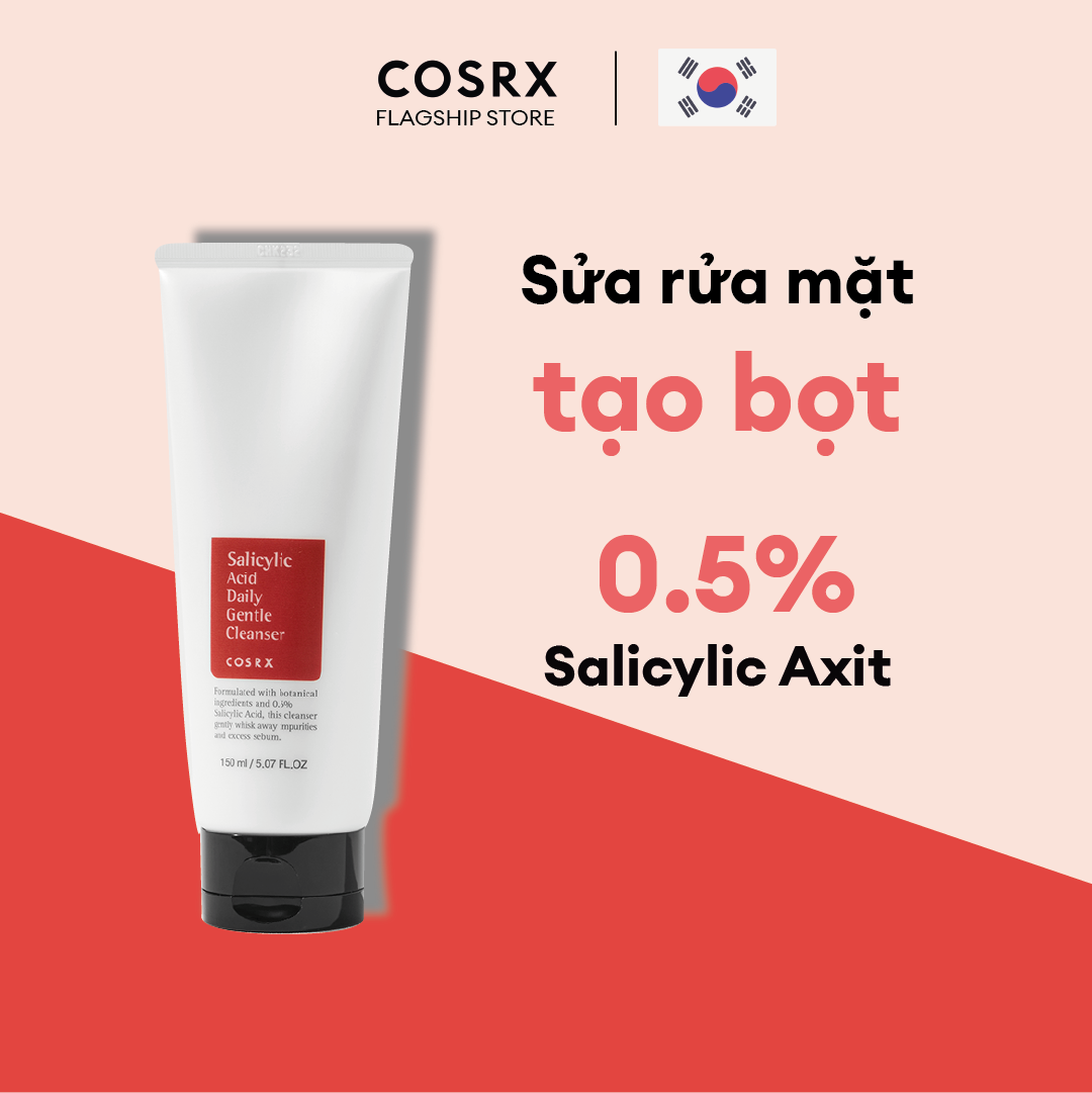 Sửa rửa mặt COSRX Salicylic Acid Daily Gentle Cleanser