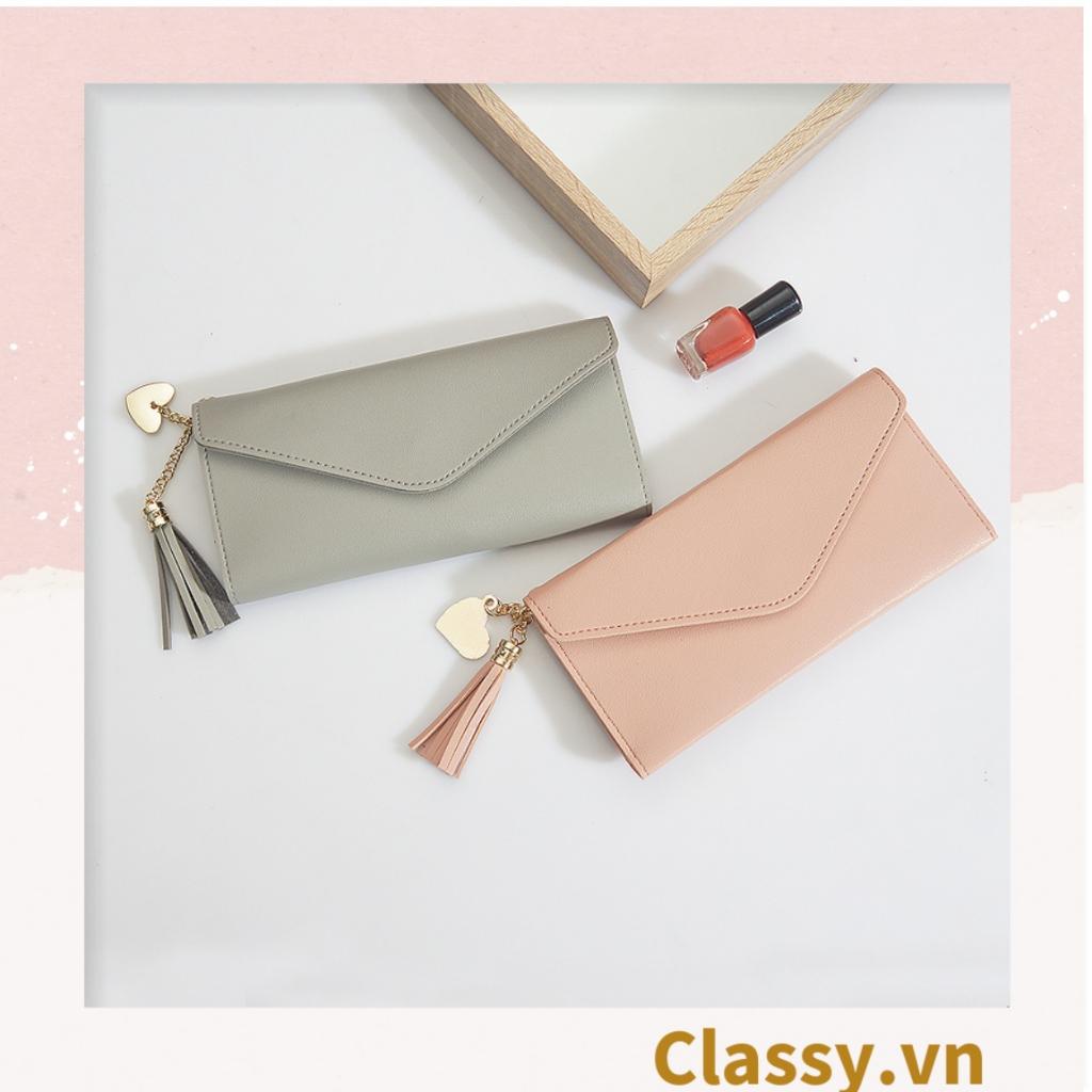 Ví cầm tay nữ Classy tua rua đựng tiền phong cách hàn quốc dễ thương T1024