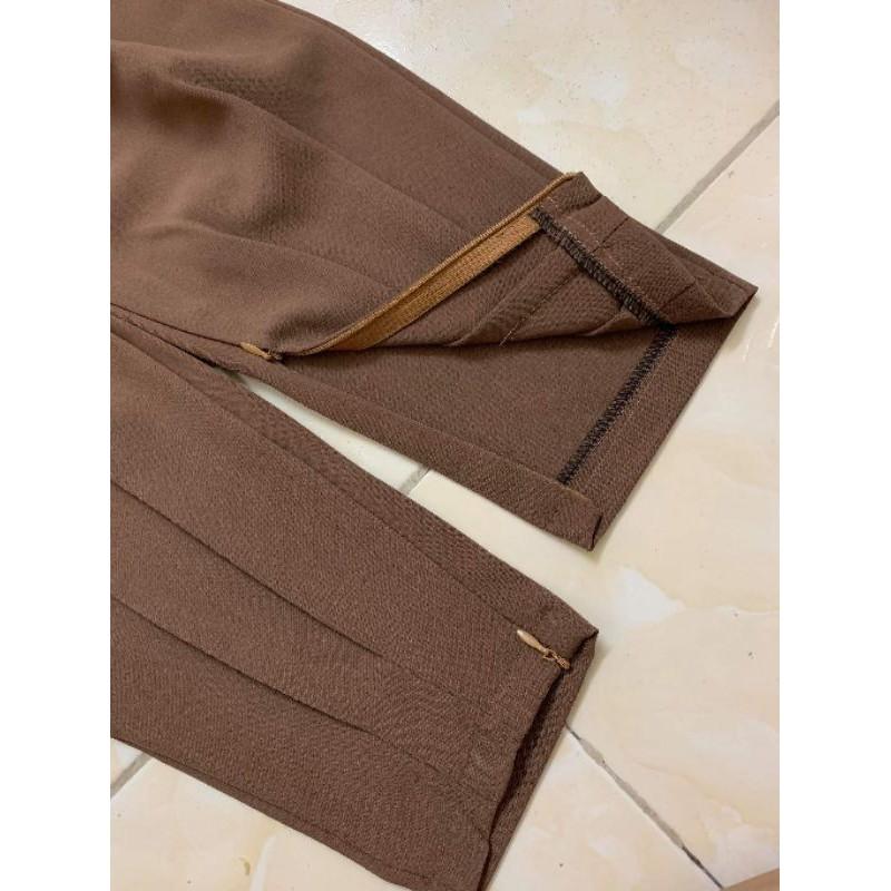 Quần baggy khóa gấu