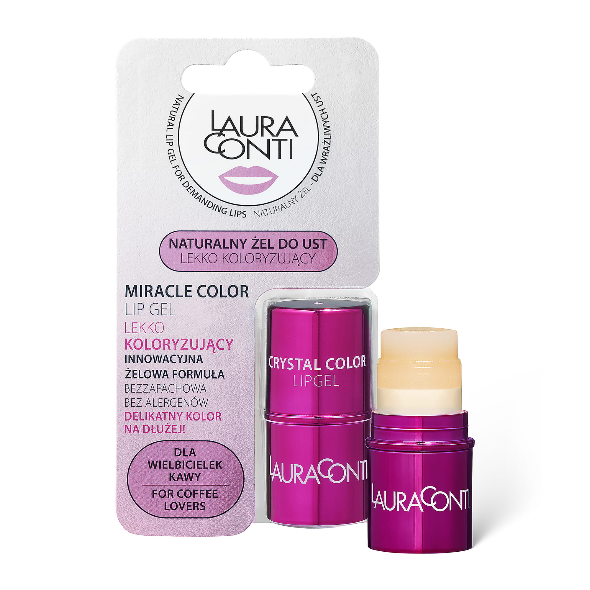 0132762 Son Dưỡng LAURA CONTI Miracle Colour Lip Gel 4g