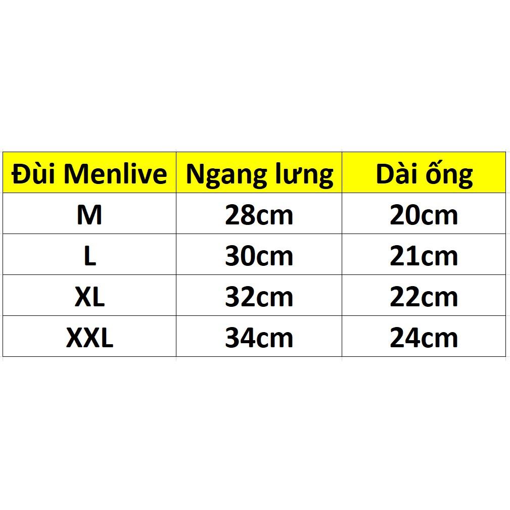 COMBO 5 QUẦN ĐÙI NAM THUN LẠNH MENLIVE