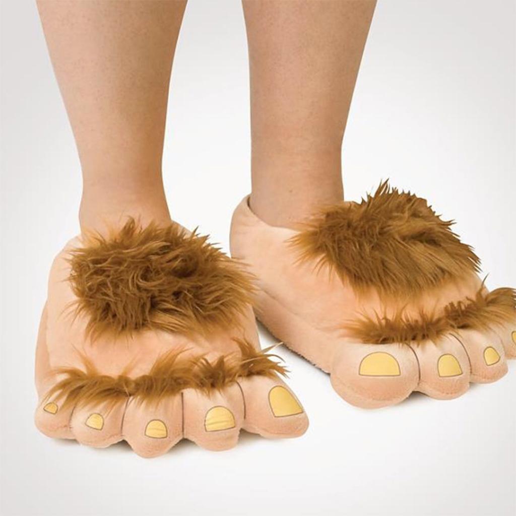 Warm Home Slippers Big Feet Unisex Monster Plush Indoor Shoes