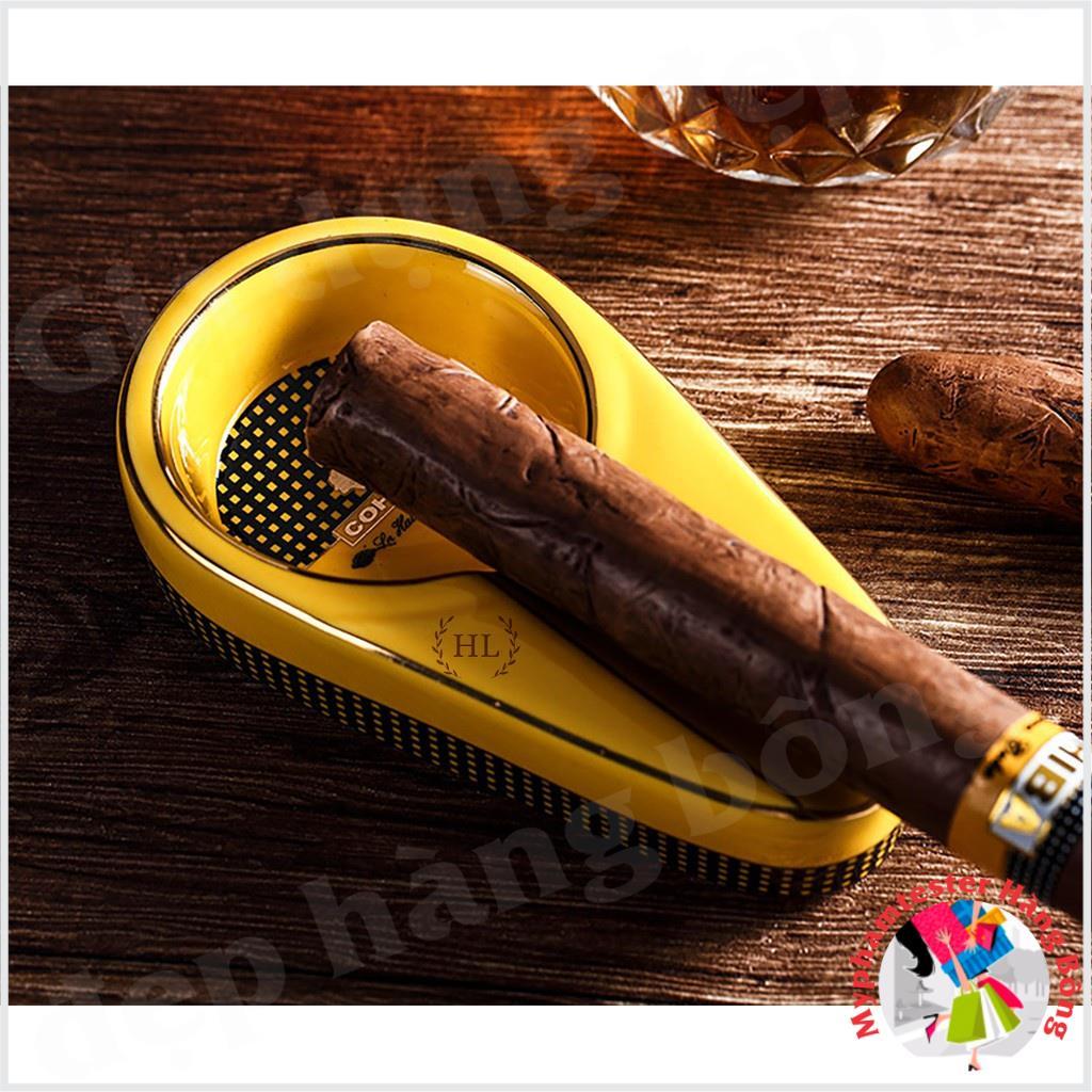 Gạt tàn Cigar | GẠT TÀN CIGAR ĐƠN 1 ĐIẾU CHẤT LIỆU SỨ CAO CẤP