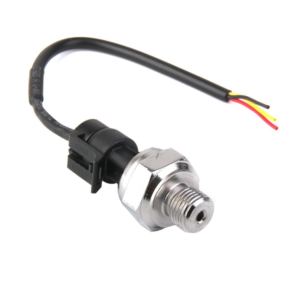 5V DC G1/4 Pressure Transducer Sensor 0-1.0MPa for Oil Fuel  Air