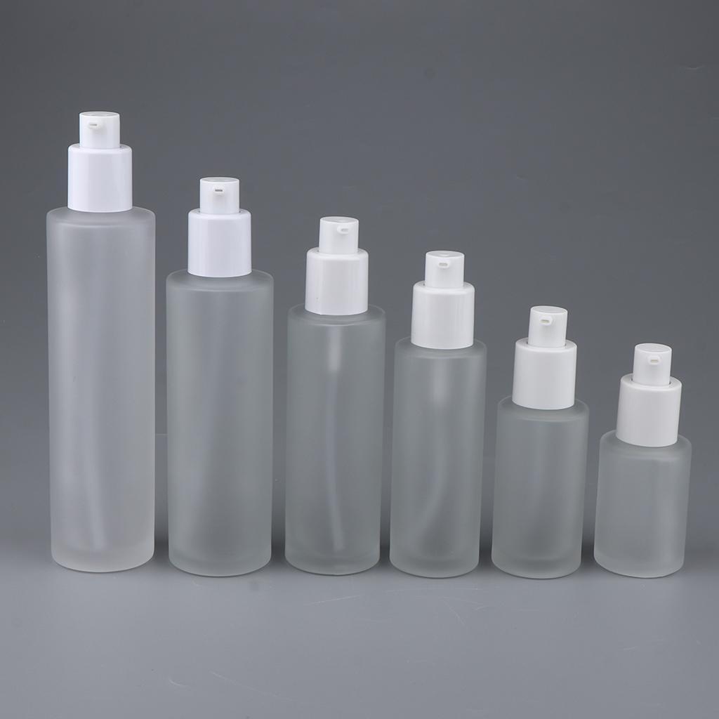 Travel Empty Glass Lotion Dispenser Bottle Pump Refillable Container 30ml