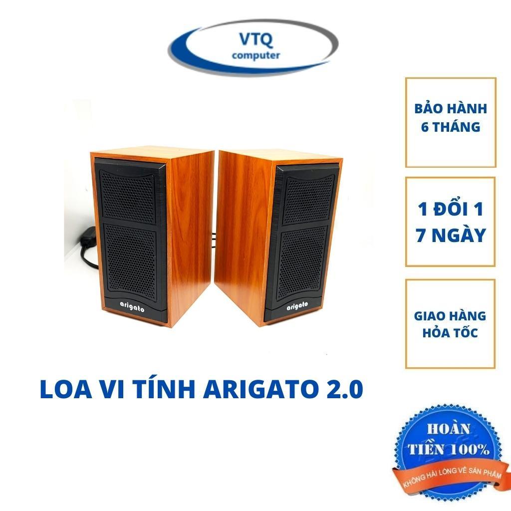 Loa máy tính,loa 2.0 vi tính latop mini để bàn giá rẻ Arigato M22 âm thanh cực chất. màu ngẫu nhiên