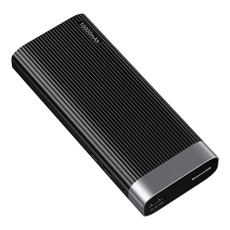 Sạc dự phòng Baseus Parallel Line 10000mAh - Hàng chính hãng (Đen)