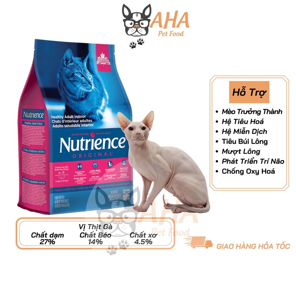 Thức Ăn Cho Mèo Không Lông Sphynx - Nutrience Original Bao 5kg - Thịt Gà, Dầu Cá Hồi, Rau Củ, Trái Cây Tự Nhiên